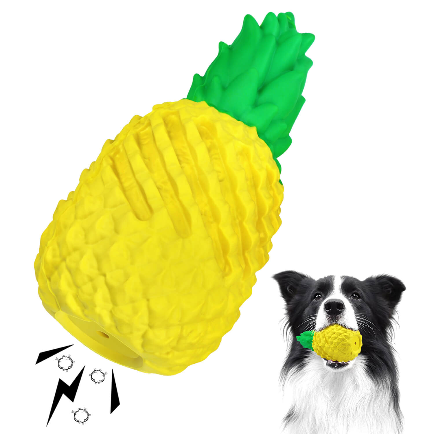 Pineapple dog chew toys