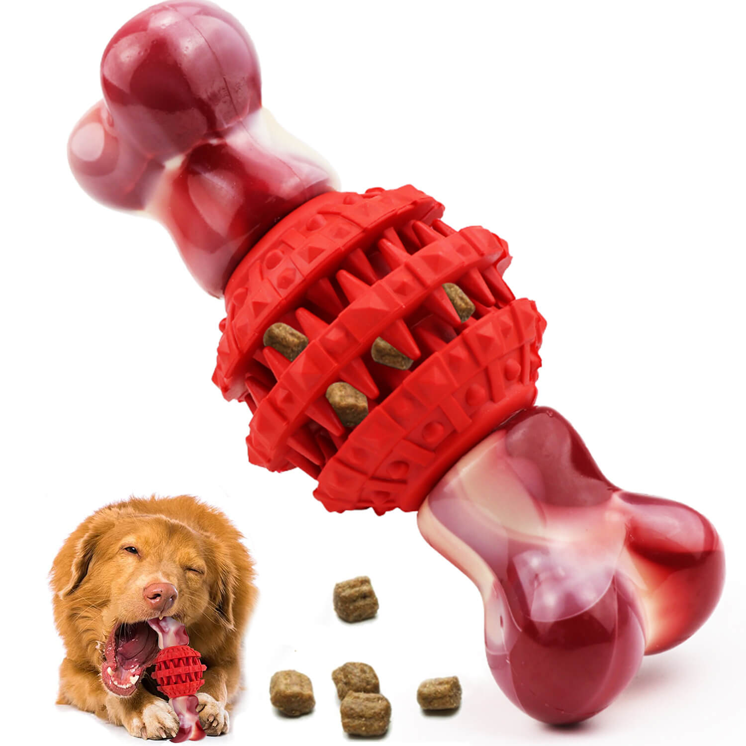 nylon dogs toys with staggered jagged structure for foods rubber non toxic pets toys
