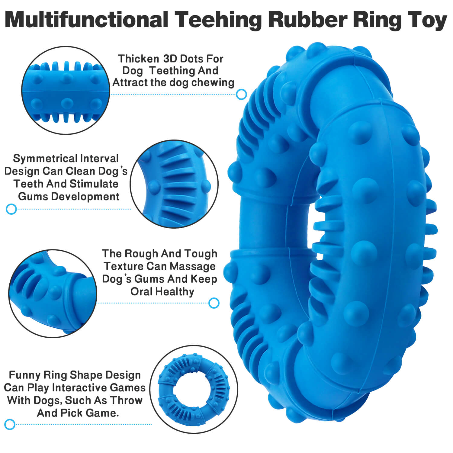indestructible molar cleaning high interactive chew toys for dogs